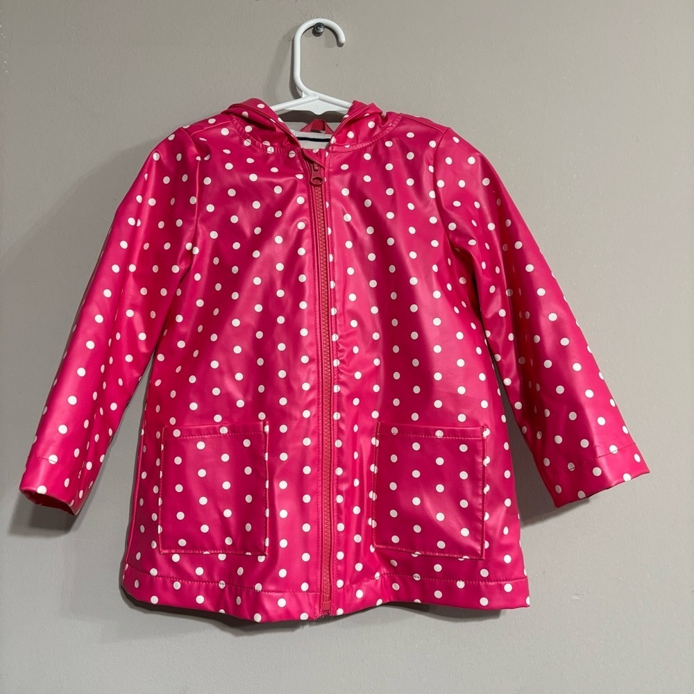 Girls GAP Pink and White‎ Polka Dot Jacket